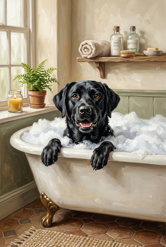 Bubble Bath Portrait for 1 Pet