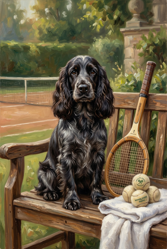 Classic Tennis Club Portrait for 1 Pet