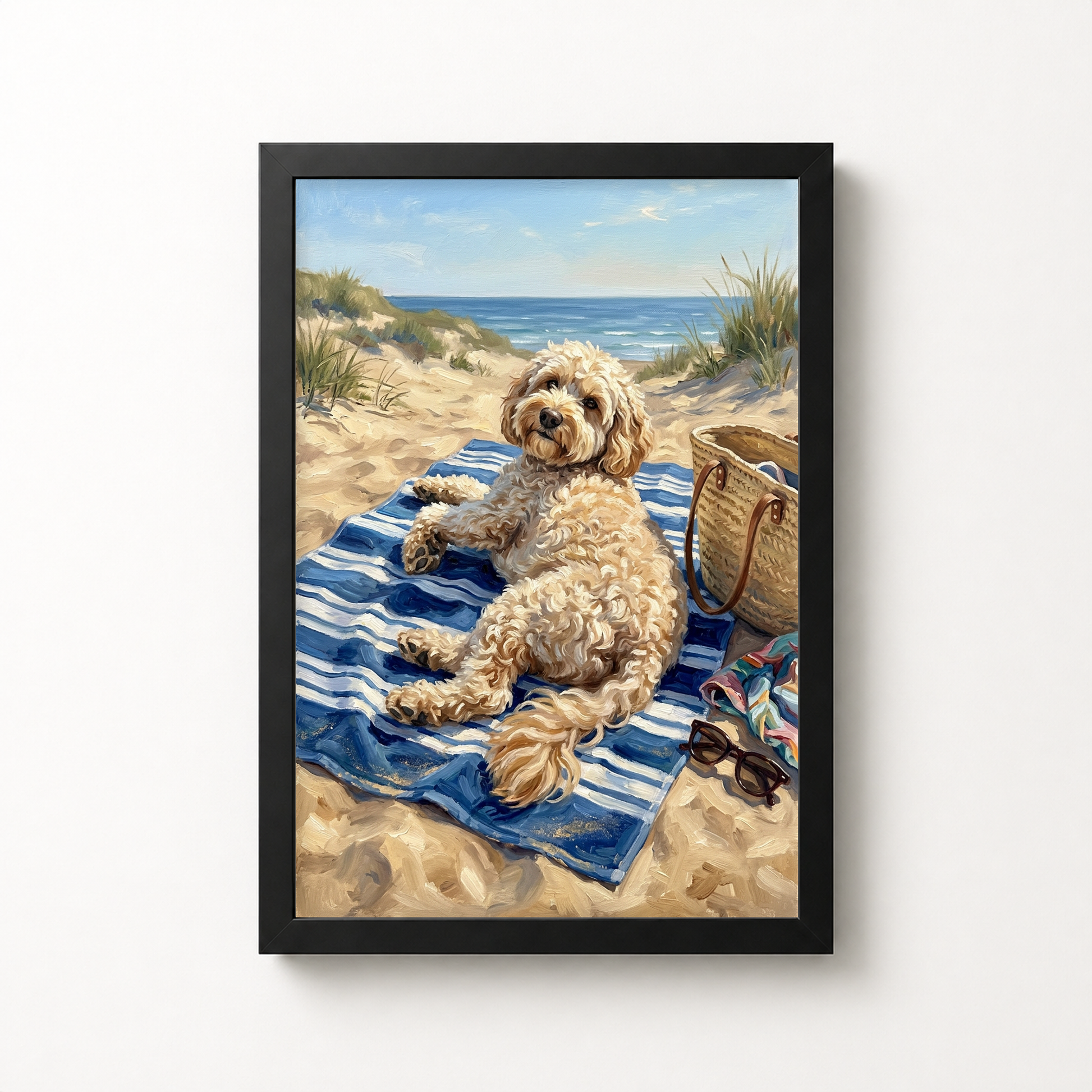 Beach Towel Takeover Portrait for 1 Pet product photo
