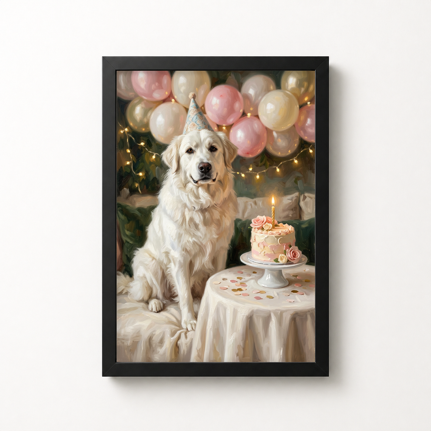 Birthday Cake Pink Portrait for Big Dogs product photo