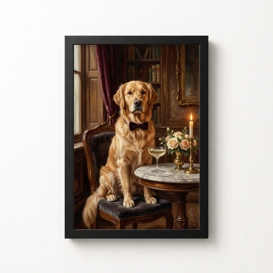 Goodboy Gallery framed product photo - Champagne Toast Portrait for 1 Pet