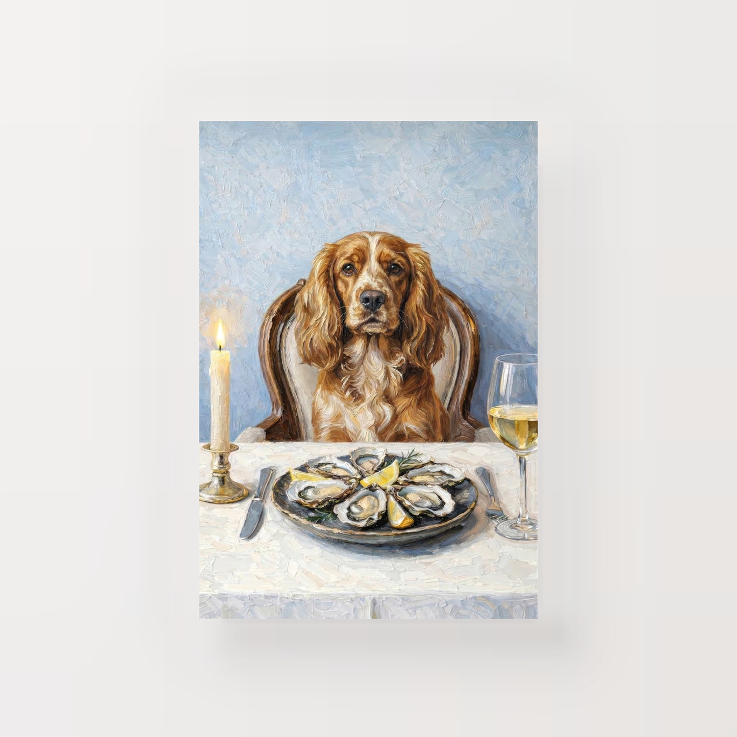 Goodboy Gallery product photo - Clam Bar Classic Portrait for 1 Pet - Print Only - Unframed Print