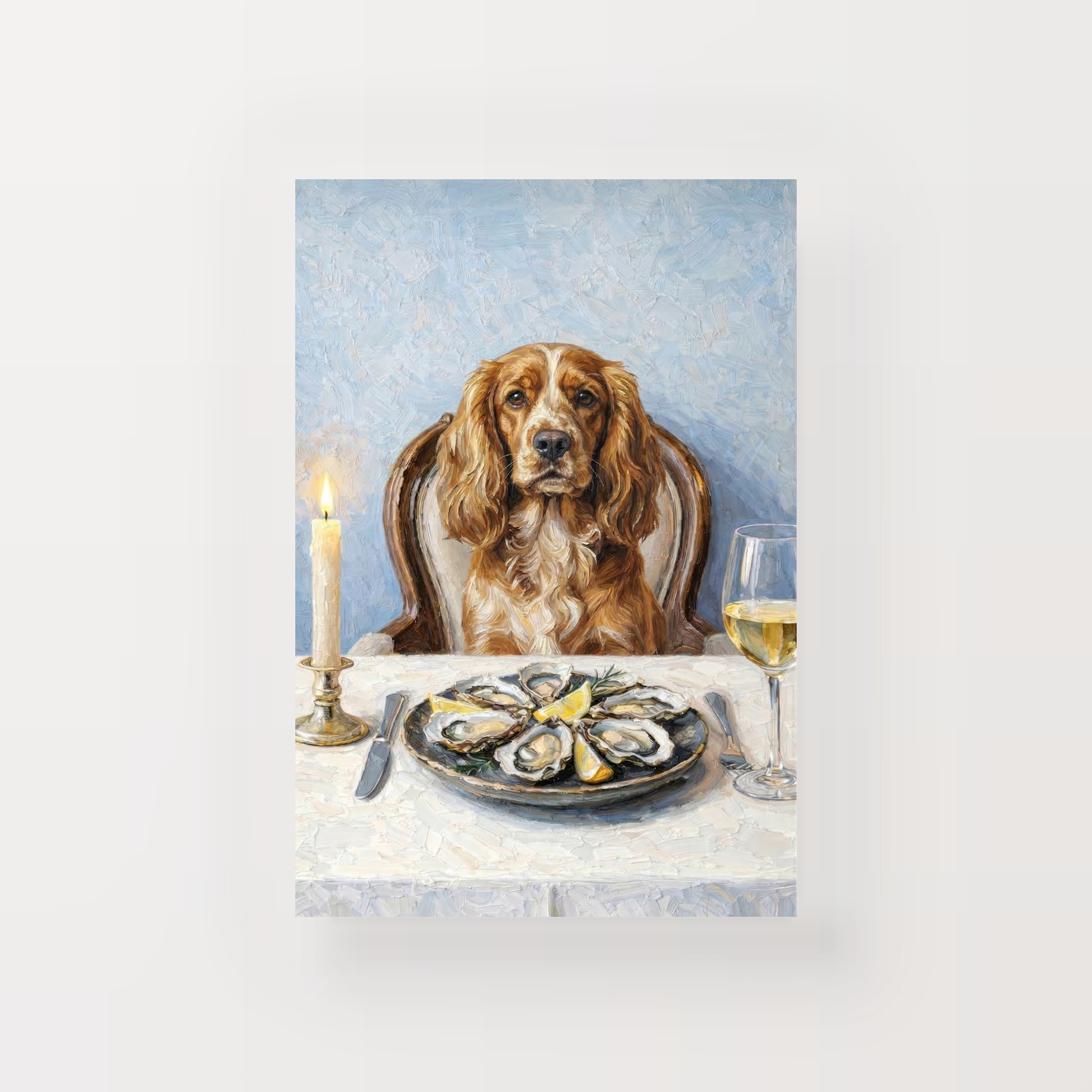 Goodboy Gallery product photo - Clam Bar Classic Portrait for 1 Pet - Print Only - Unframed Print