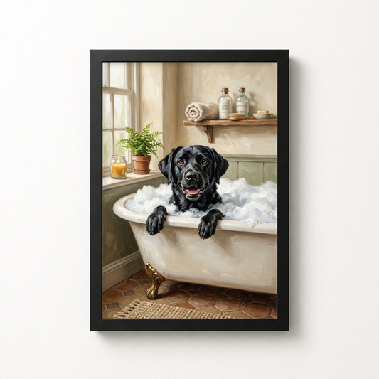 Goodboy Gallery framed product photo - Bubble Bath Portrait for 1 Pet