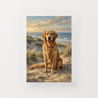 Goodboy Gallery product photo - Coastal Dunes Portrait for 1 Pet - Canvas Only - Unframed Canvas