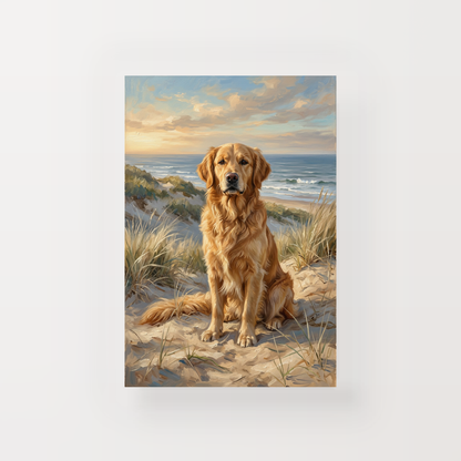 Goodboy Gallery product photo - Coastal Dunes Portrait for 1 Pet - Print Only - Unframed Print