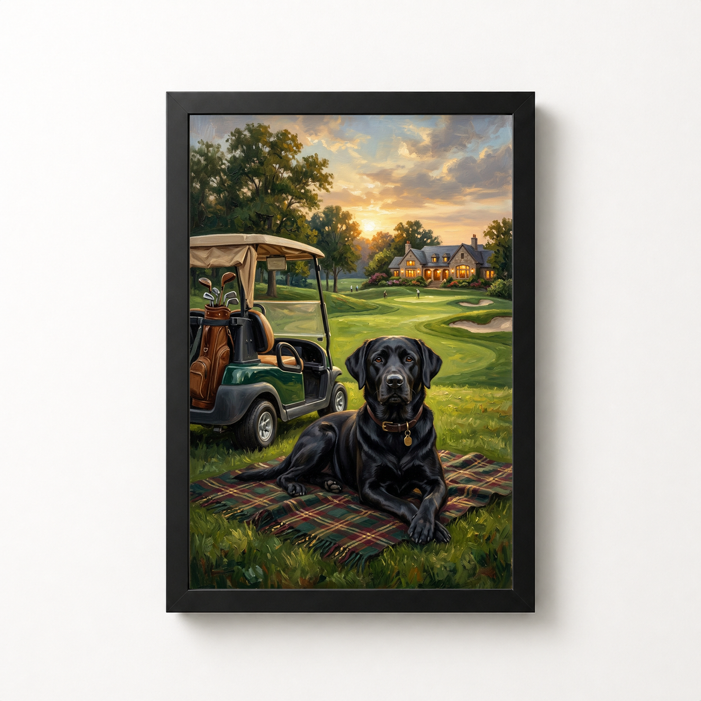 Goodboy Gallery framed product photo - The 19th Hole Portrait for 1 Pet