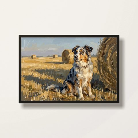 Hay Bales · Black frame product photo