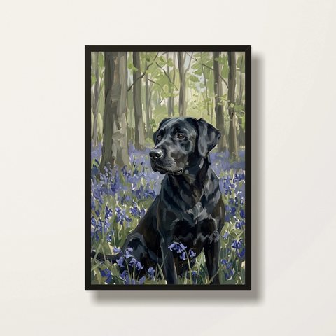Bluebell Wood · Black frame product photo