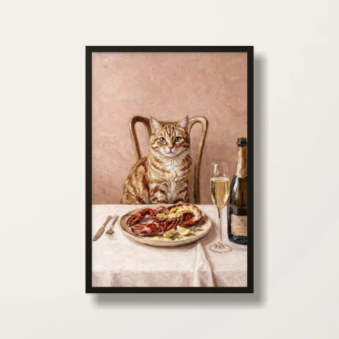 Lobster Night · Black frame product photo