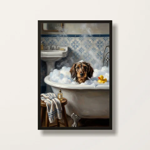 Rubber Duck Bath · Black frame product photo
